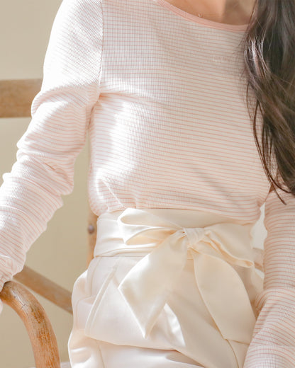 2way straight pants【milky white】