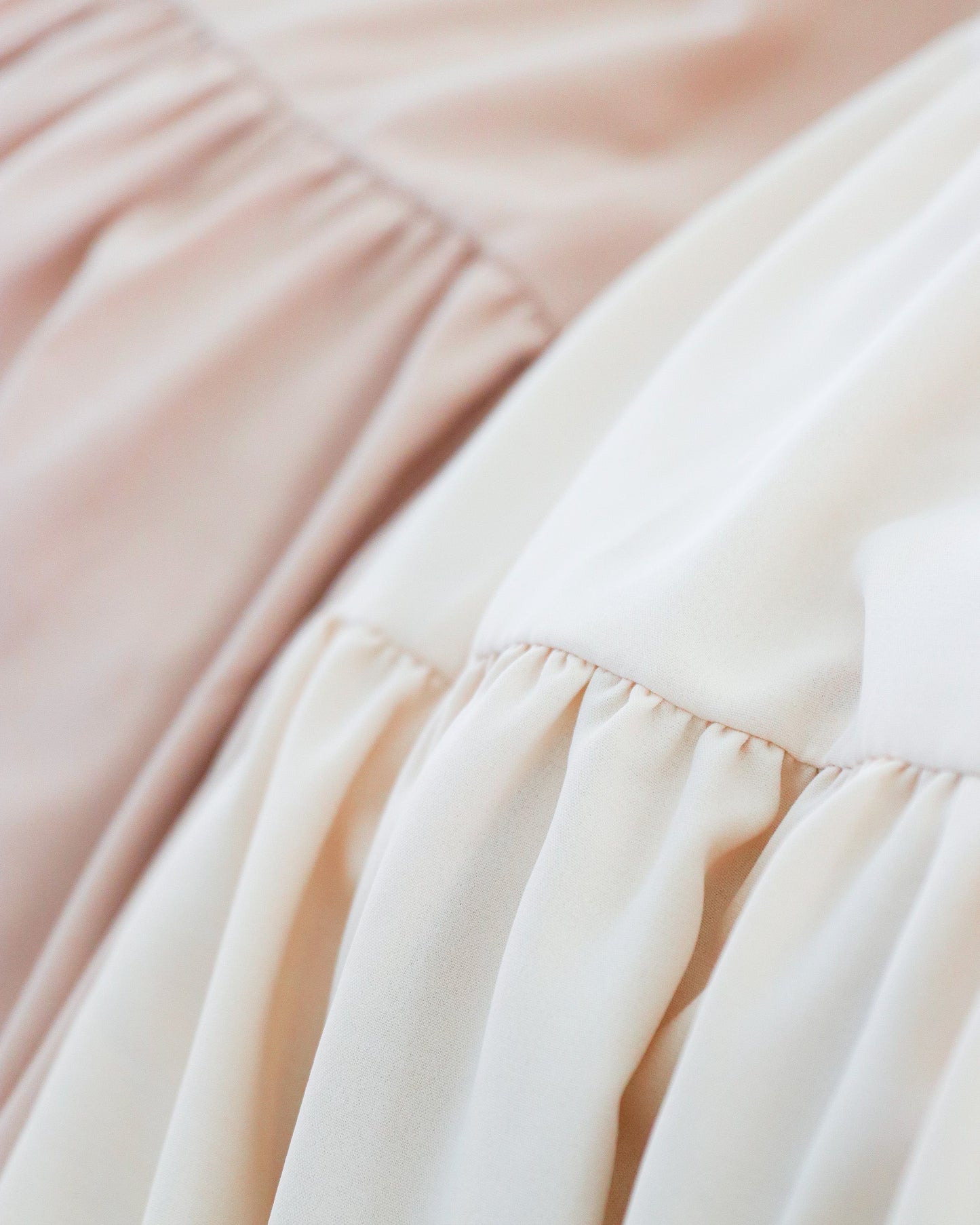 tiered chiffon skirt【pink beige】