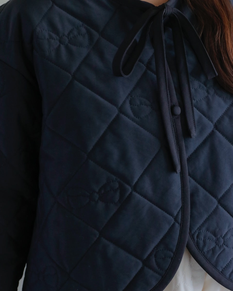Ribbon quilting coat