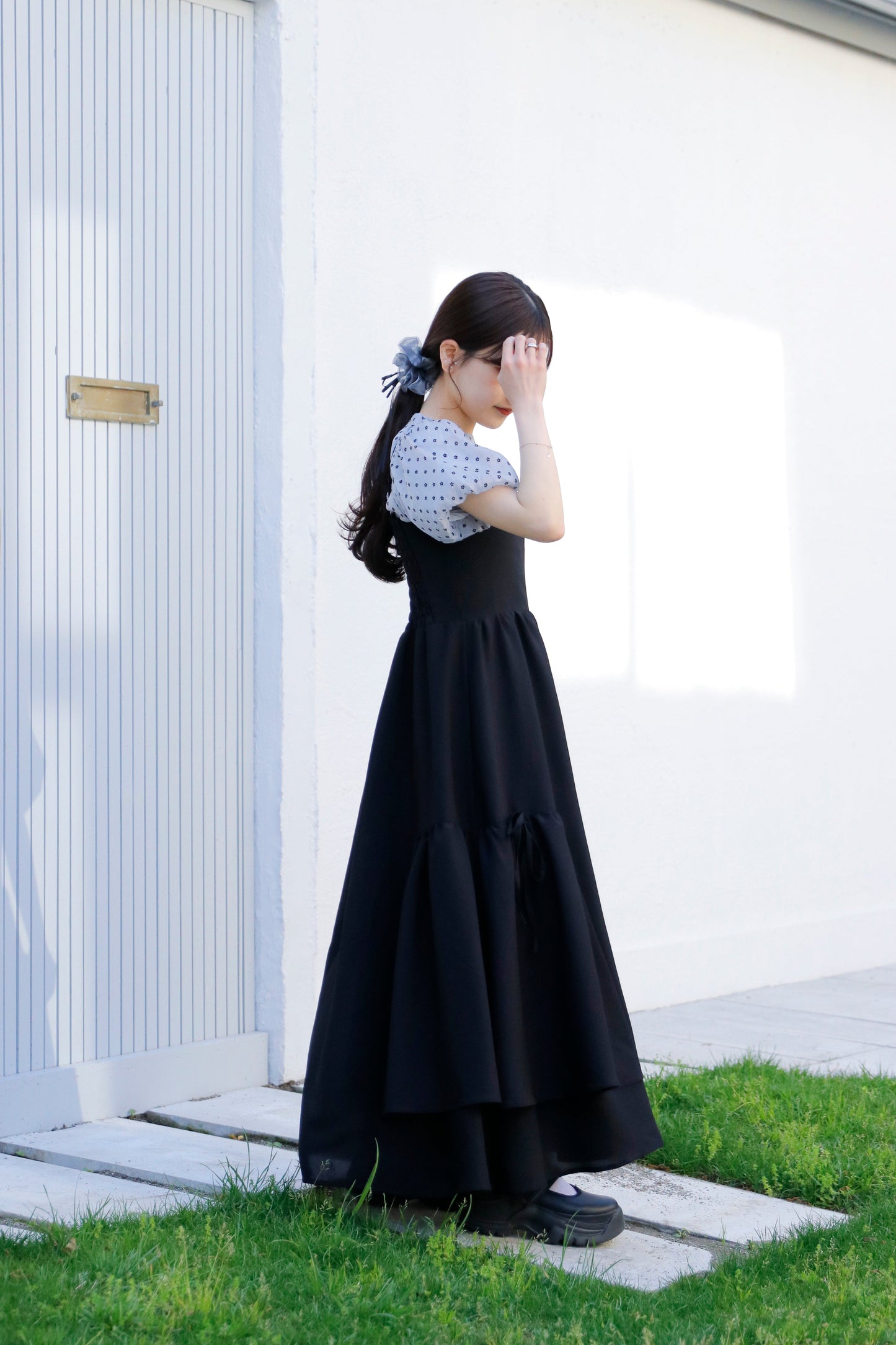 【restock】asimée tiered camisole onepiece