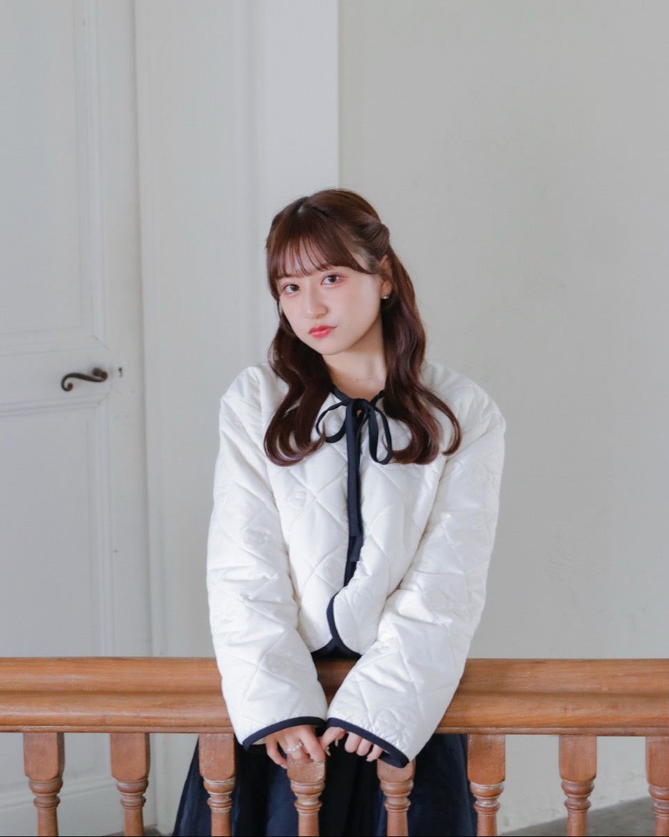 Ribbon quilting coat