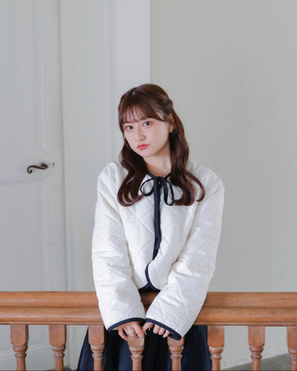 Ribbon quilting coat