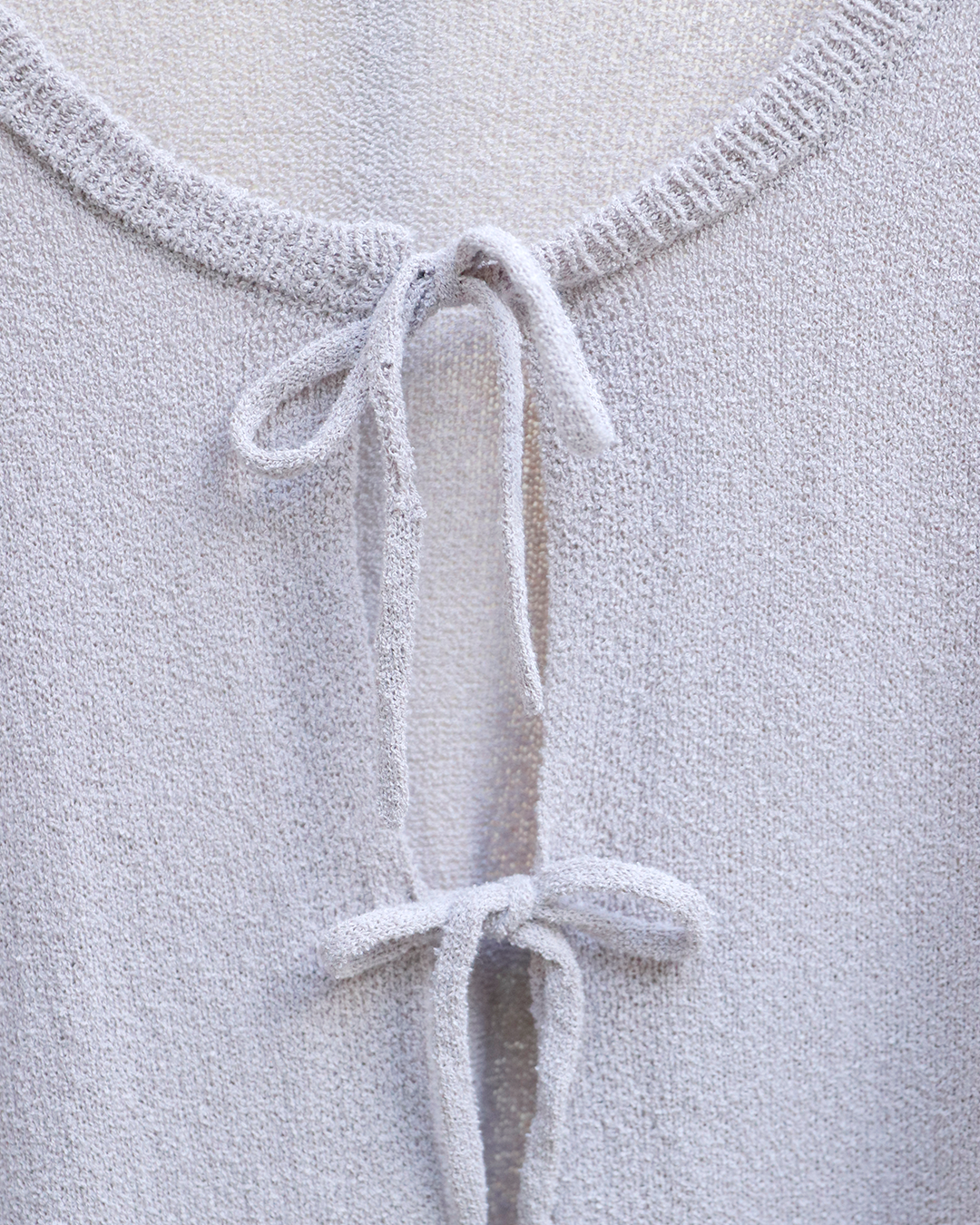 over ribbon cardigan