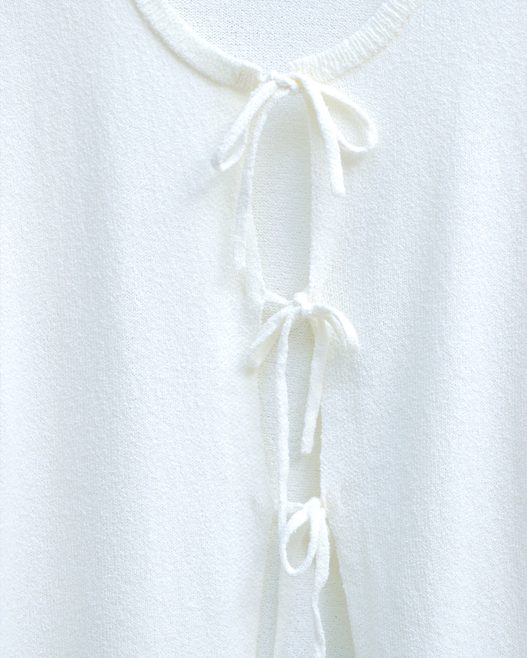 over ribbon cardigan
