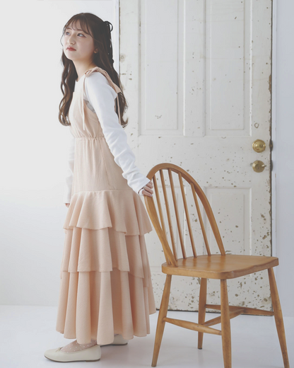 tiered ribbon camisole onepiece