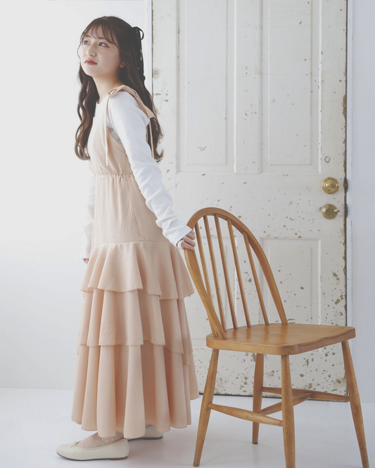 tiered ribbon camisole onepiece