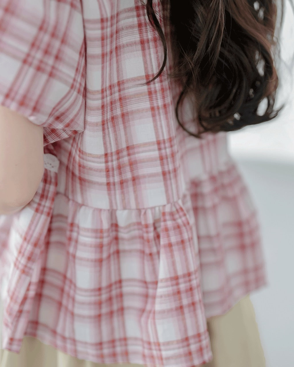 Ribbon Check Blouse