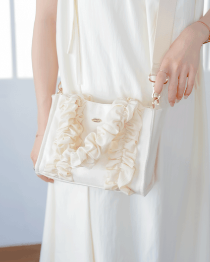 frill canvas bag