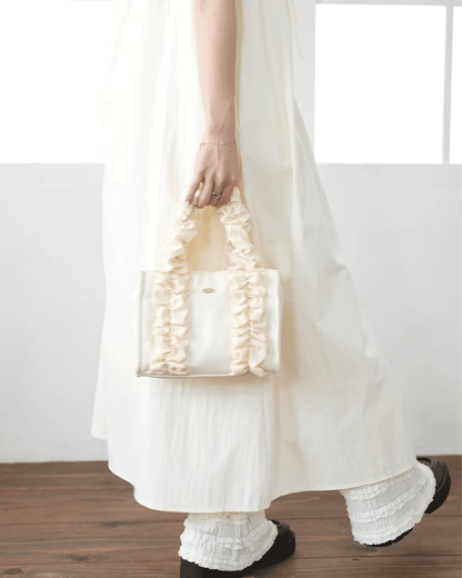frill canvas bag