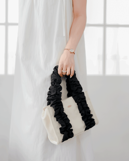 frill canvas bag