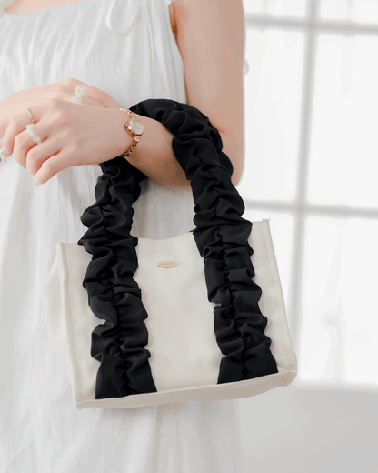 frill canvas bag