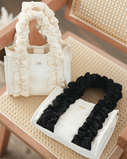 frill canvas bag