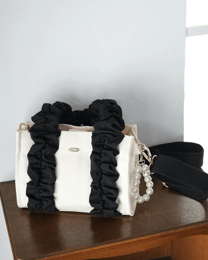 frill canvas bag