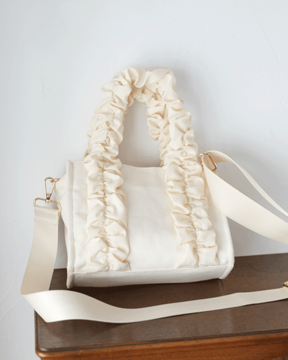 frill canvas bag