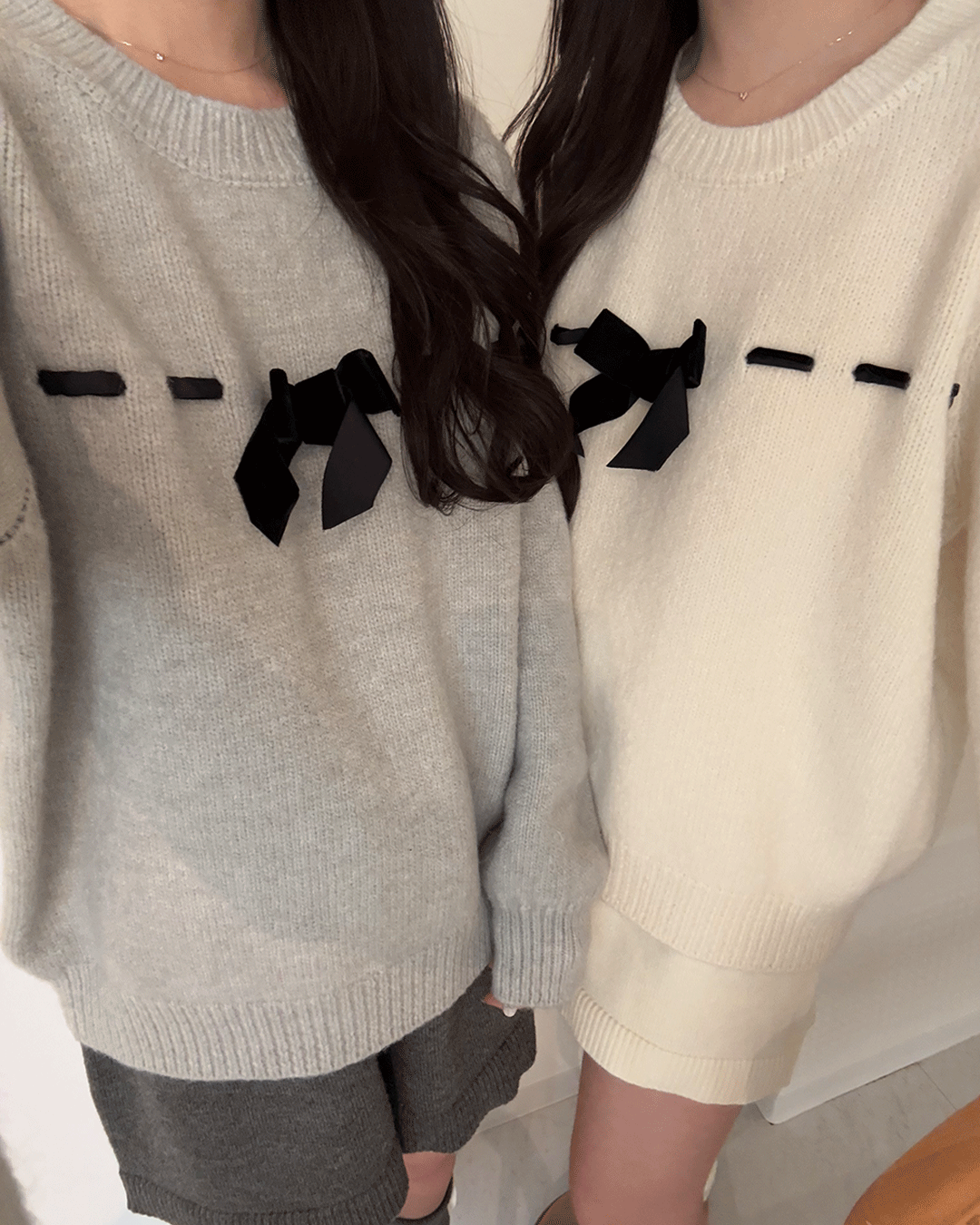 【Re Stock】Ribbon knit