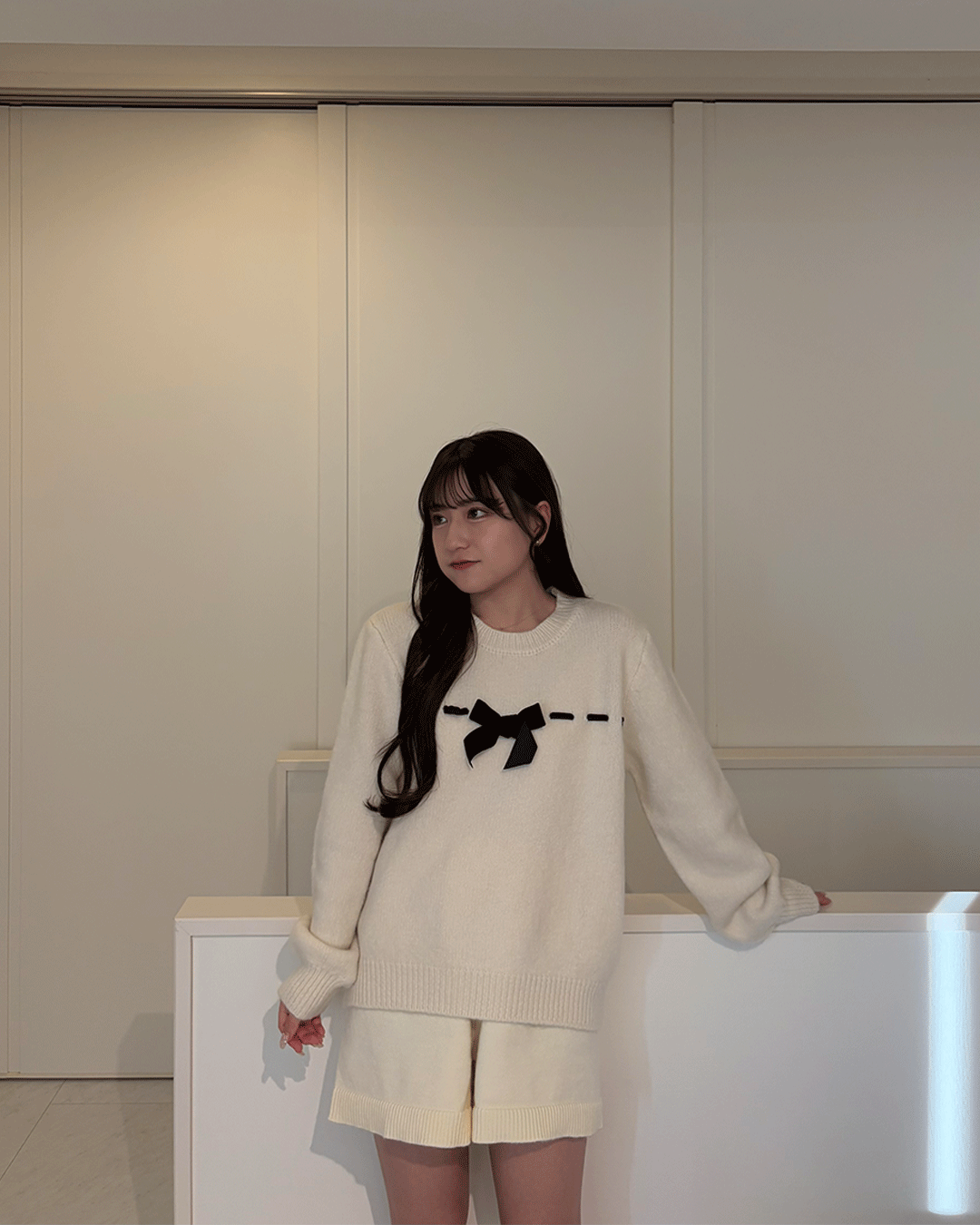 【Re Stock】Ribbon knit