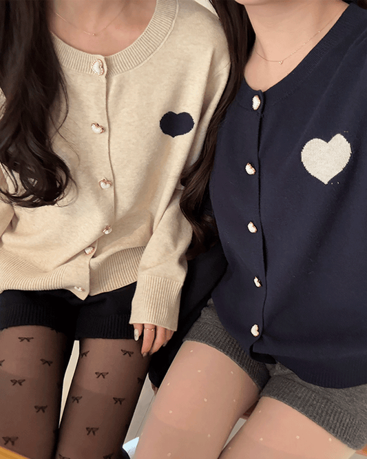 Heart cardigan