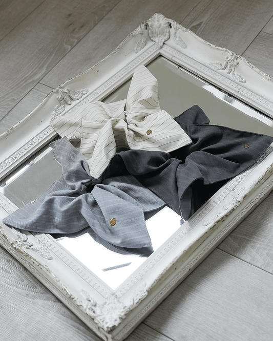 square stripe scrunchie