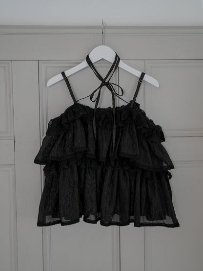 【6/17 20:00 発売】Tiered lace lame bustier