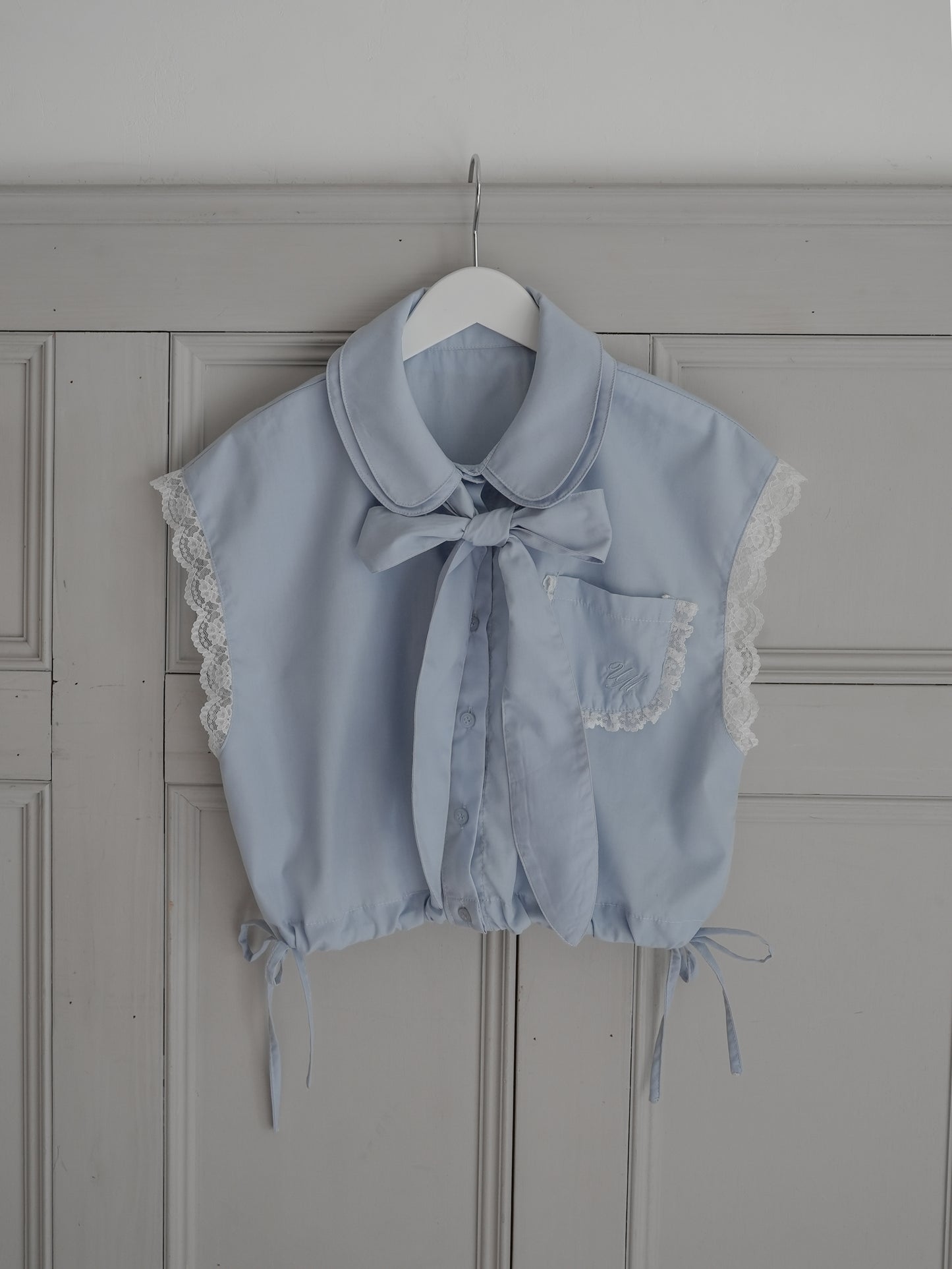【6/17 20:00 発売】No sleeve bow tie shirt
