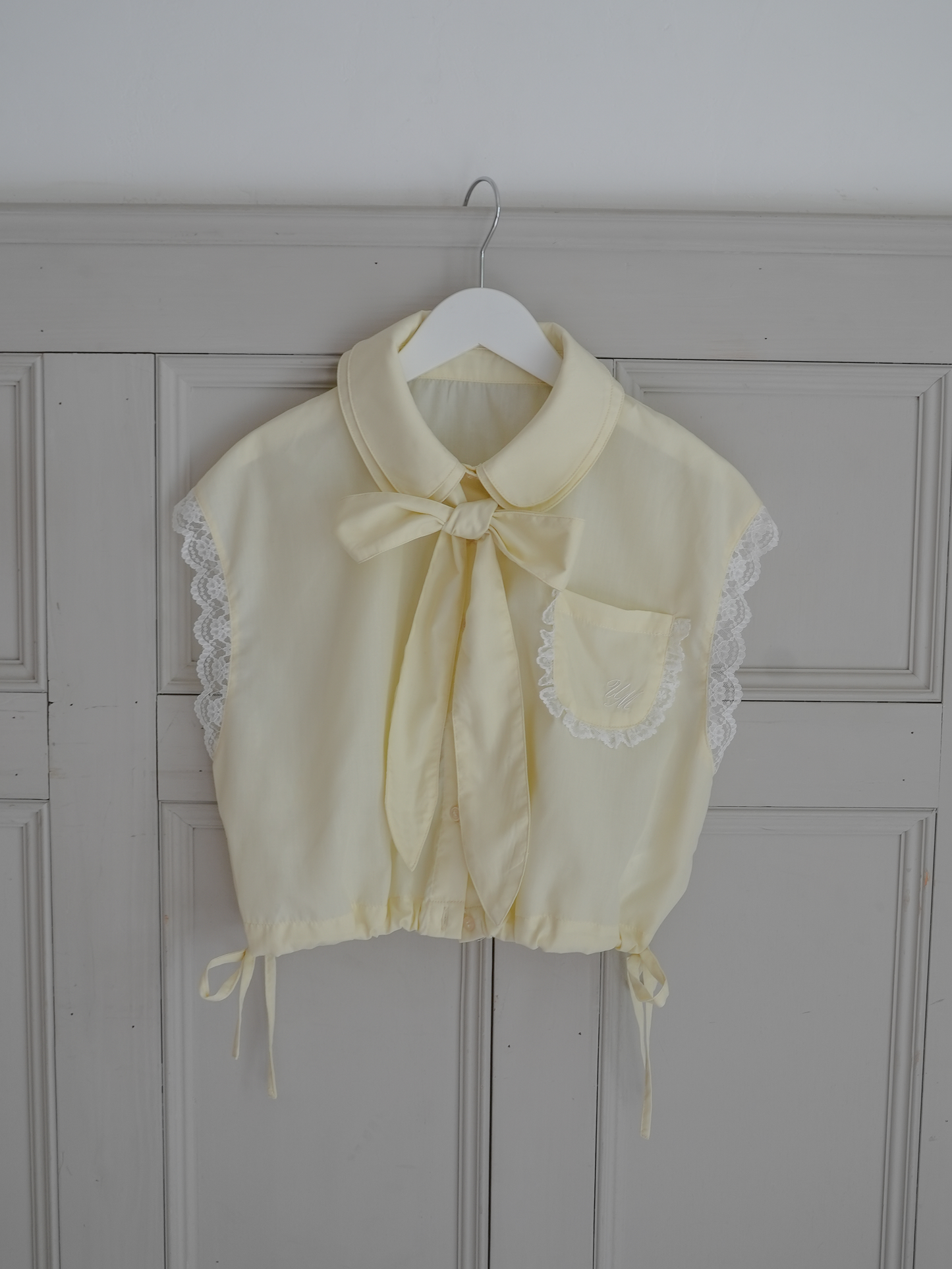 【6/17 20:00 発売】No sleeve bow tie shirt