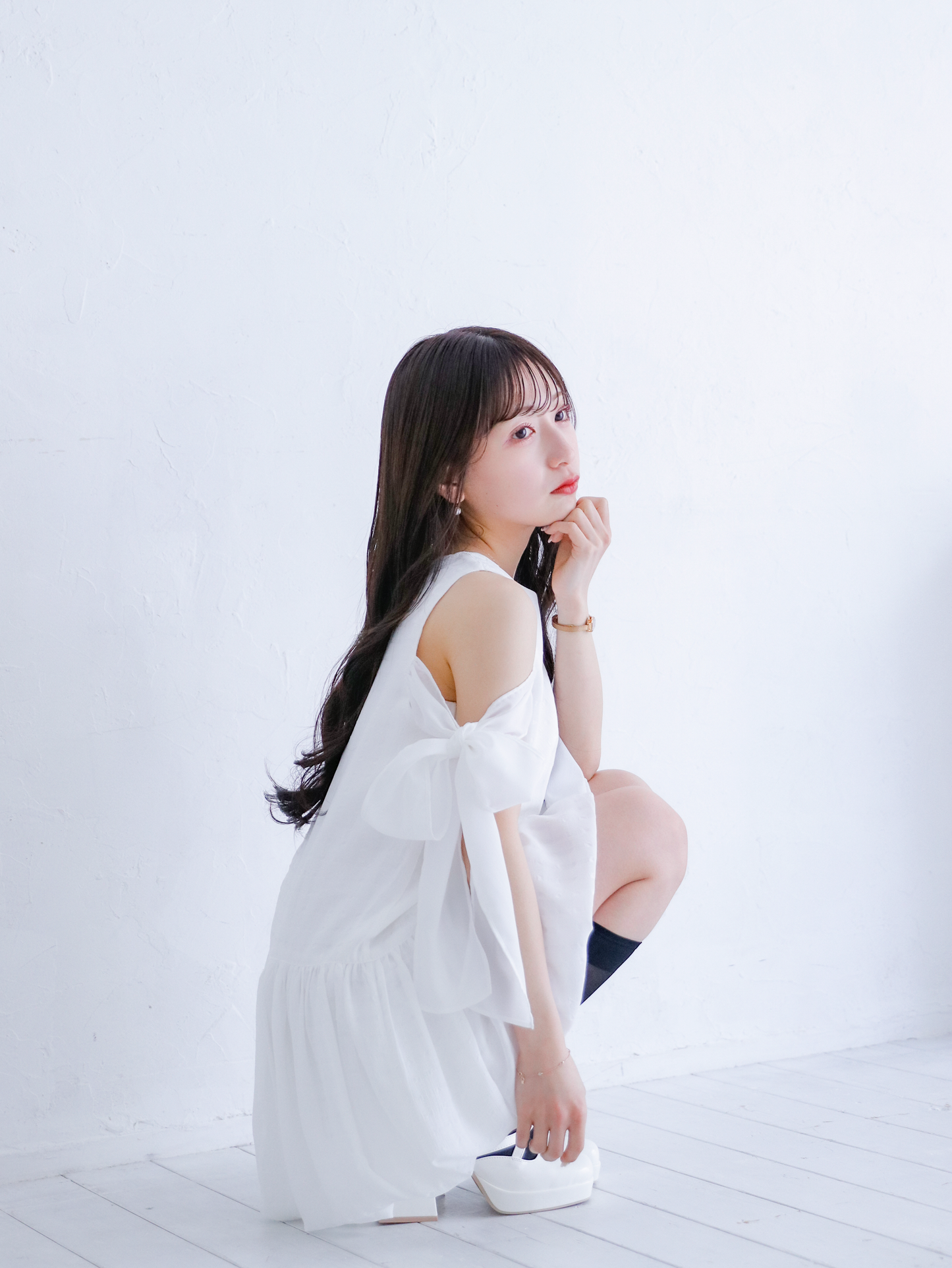 Shoulder Ribbon Balloon One-Piece