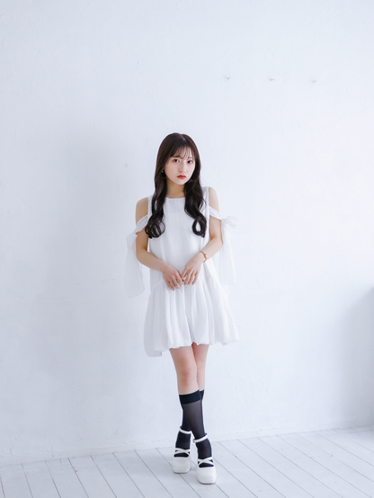 Shoulder Ribbon Balloon One-Piece