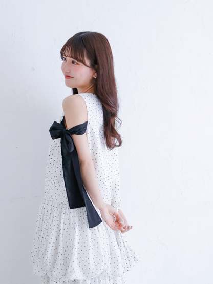 Shoulder Ribbon Balloon One-Piece