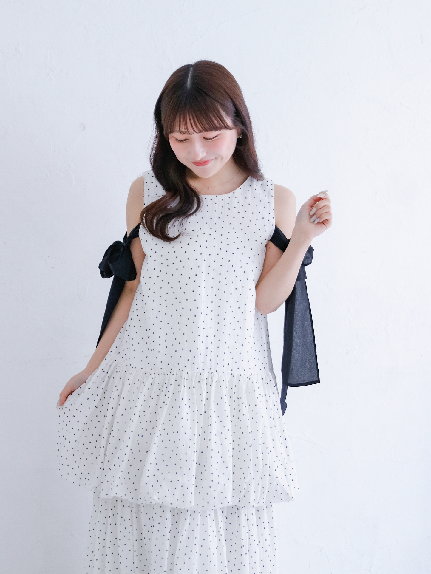 Shoulder Ribbon Balloon One-Piece