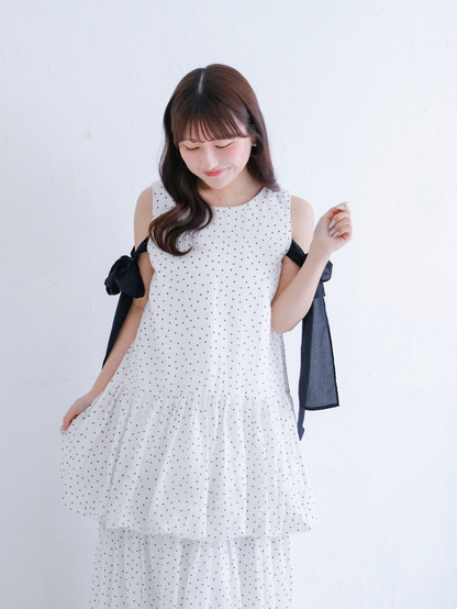 Shoulder Ribbon Balloon One-Piece