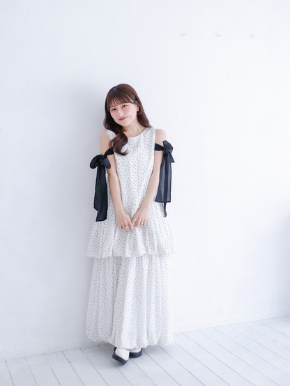 Shoulder Ribbon Balloon One-Piece