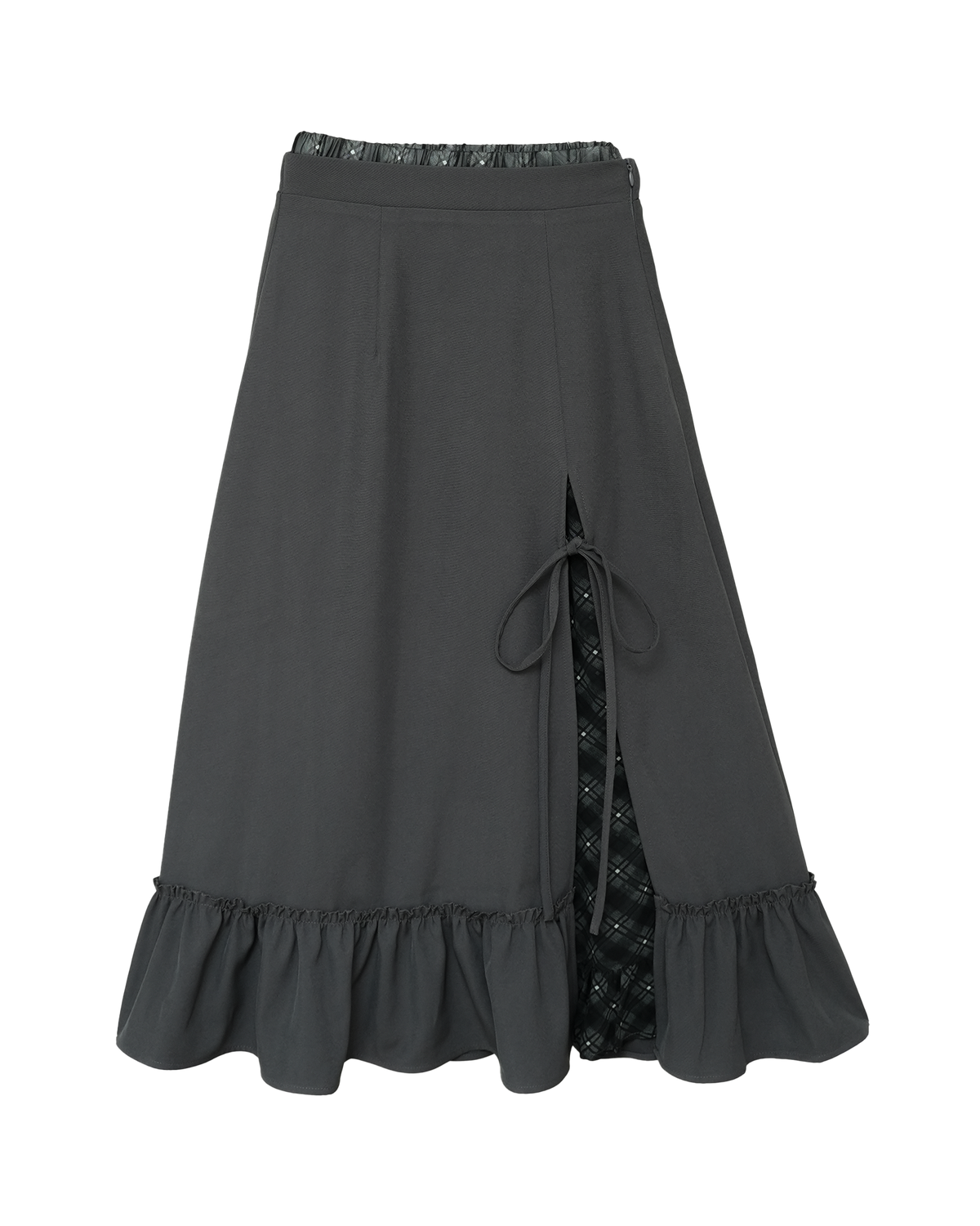 【9/16発売】Layered slit long skirt