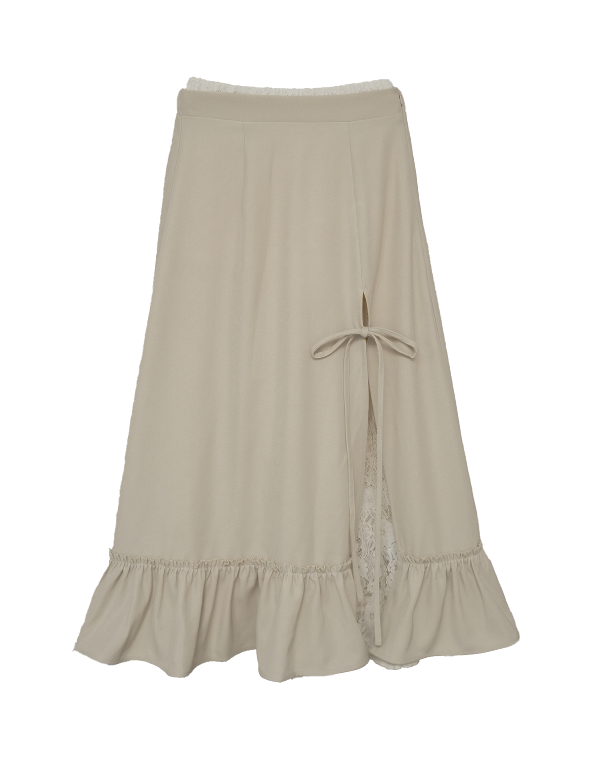 【9/16発売】Layered slit long skirt